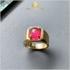 Nhẫn nam Ruby mẫu Doanh nhân chất huyết kính 5.1ct - IRRB 23551 hình ảnh 3