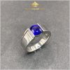 Nhẫn nam sapphire xanh lam hoàng gia unisex 1,10ct - IRSP 235110 hình ảnh