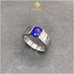 Nhẫn nam Sapphire xanh lam hoàng gia unisex 1.10ct – IRSP235110