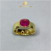 Nhẫn unisex Ruby facet phong cách Châu Âu 23ct - IRRB 23523 hình ảnh