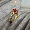 Nhẫn nữ Ruby huyết kinh Vintage 3.85ct - IRRB235385 hình ảnh 2