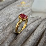 Nhẫn nữ Ruby huyết kính Vintage 3,85ct – IRRB 235385