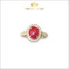 Nhẫn nữ Ruby huyết kính kết kim cương hiện đại 2.98ct - IRRB235298 hình ảnh 4