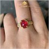 Nhẫn nữ Ruby huyết kính sang trọng 2.76ct - IRRB235276 hình ảnh 3