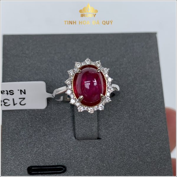 Nhẫn nữ Ruby sao VIP kết Kim Cương tự nhiên 2.78ct - IRRB235278 hình ảnh 1