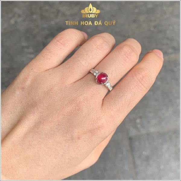 Nhẫn nữ Ruby tự nhiên hiện đại tinh tế 2.5ct - IRRB23525 hình ảnh