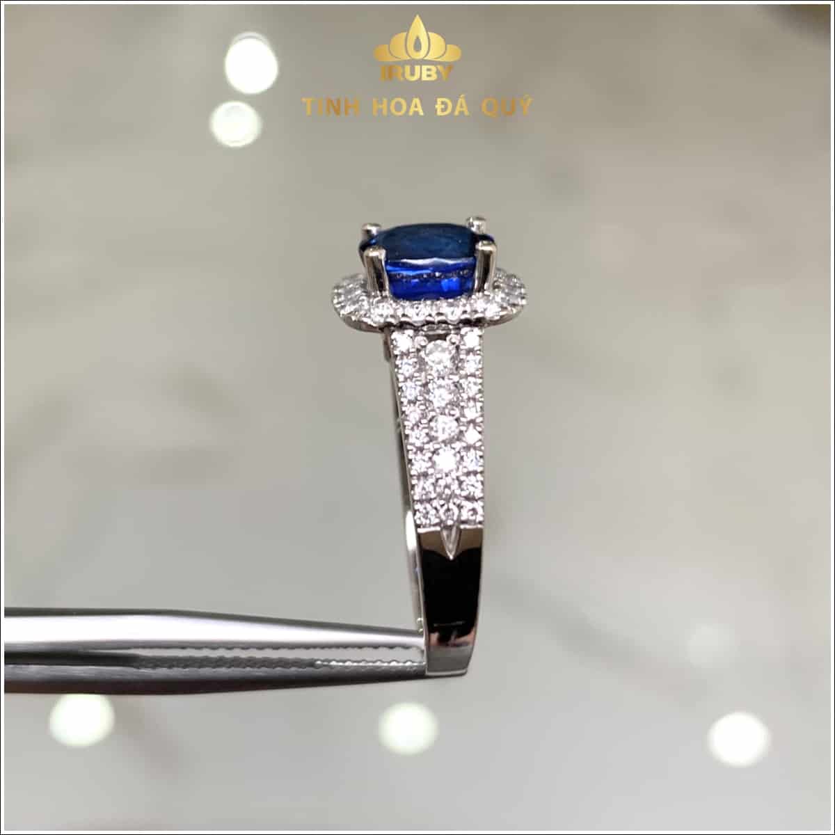 Nhẫn nữ Sapphire xanh lam hoàng gia 1,86ct - IRSP 235186 hình ảnh 2