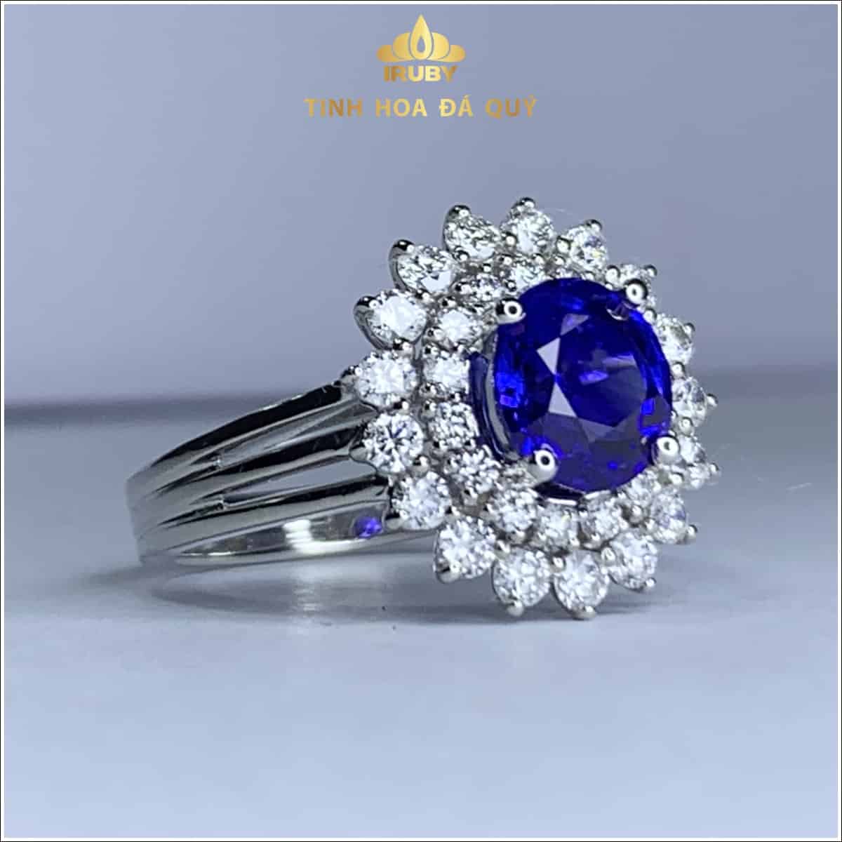 Nhẫn nữ Sapphire xanh lam hoàng gia 2ct - IRSP23520 hình ảnh 2