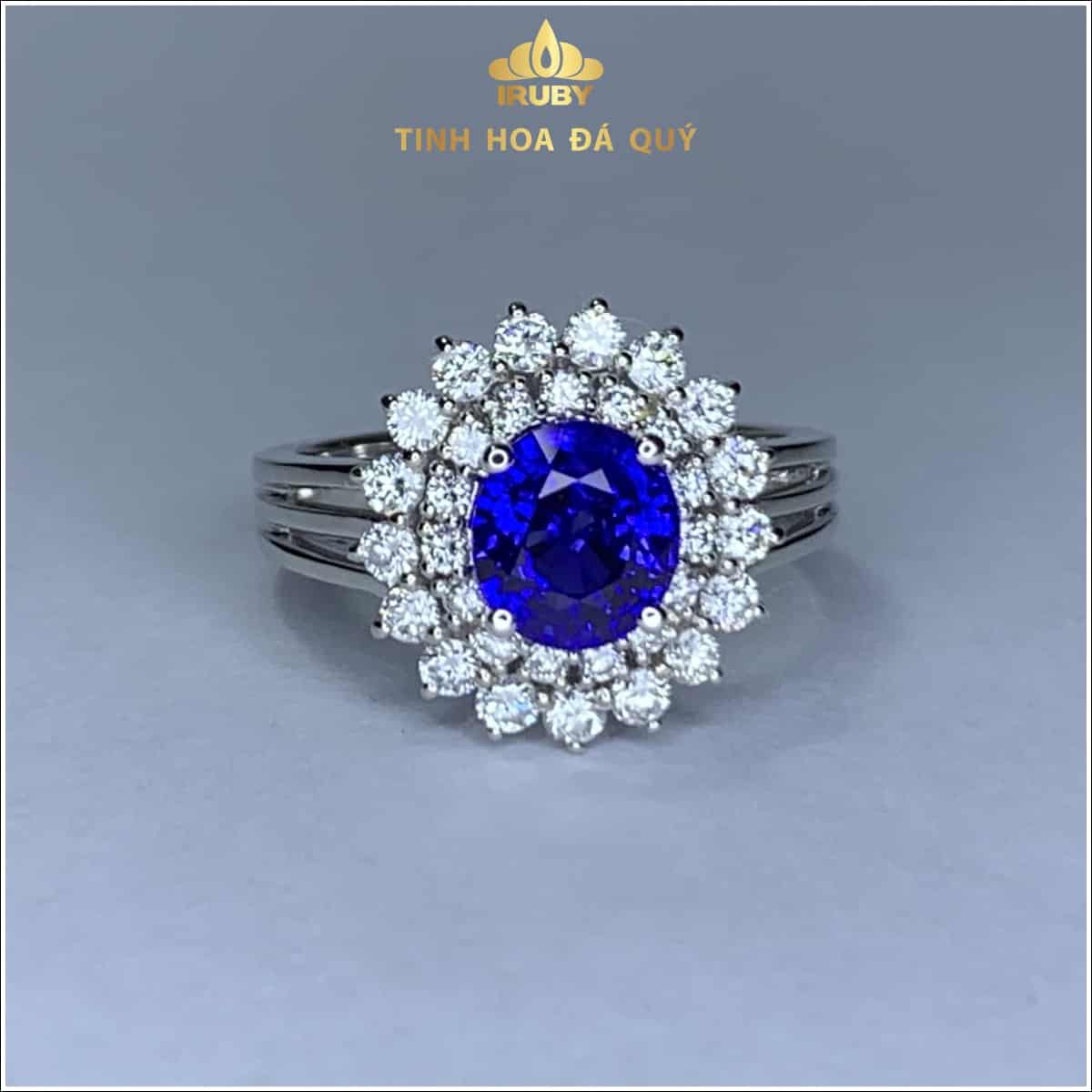 Nhẫn nữ Sapphire xanh lam hoàng gia 2ct - IRSP23520 hình ảnh 3