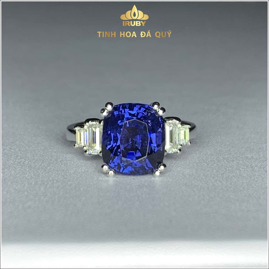 Nhẫn nữ Spinel xanh lam sắc Cobatl 4,5ct - IRSP23545 hình ảnh 2