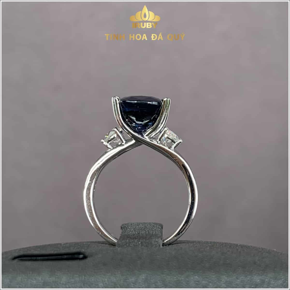 Nhẫn nữ Spinel xanh lam cobalt 3,86ct - IRSI 235386 hình ảnh 1