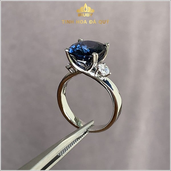 Nhẫn nữ spinel xanh lam sắc Cobalt hình ảnh 2