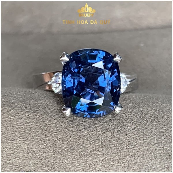 Nhẫn nữ spinel xanh lam sắc Cobalt hình ảnh 5