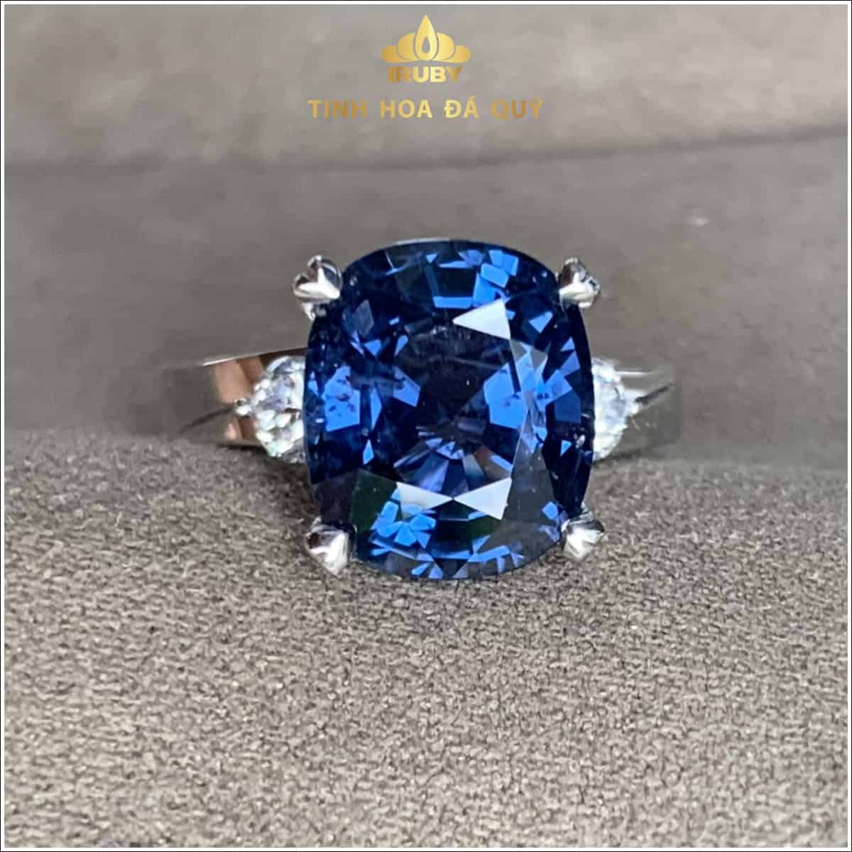 Nhẫn nữ Spinel xanh lam cobalt 3,86ct - IRSI 235386 hình ảnh 5