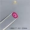 Viên Ruby Lục Yên màu đỏ hồng 1,00ct - IIRRB 235100 hình ảnh