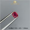 Viên Ruby Lục Yên màu đỏ huyết 0,48ct - IRRB 235048 hình ảnh