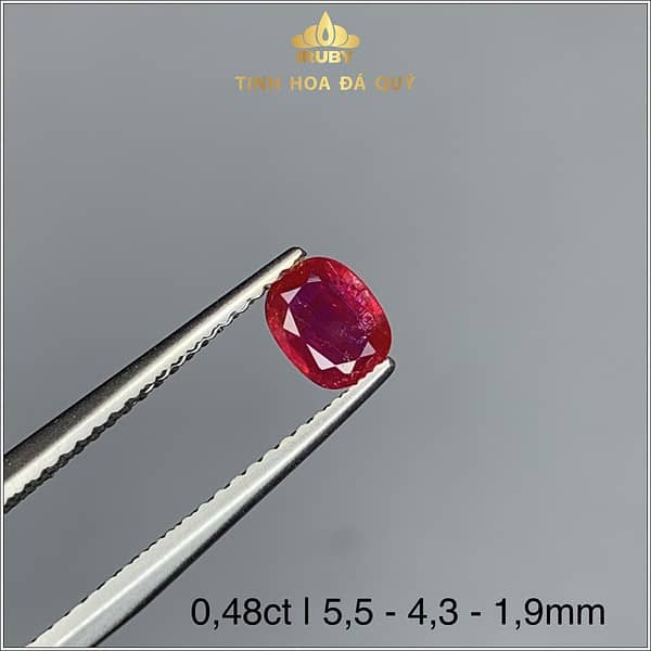 Viên Ruby Lục Yên màu đỏ huyết 0,48ct - IRRB 235048 hình ảnh