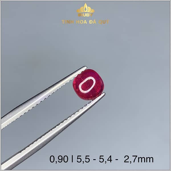 Viên Ruby Lục Yên màu đỏ huyết 0,90ct - IRRB 235090 hình ảnh