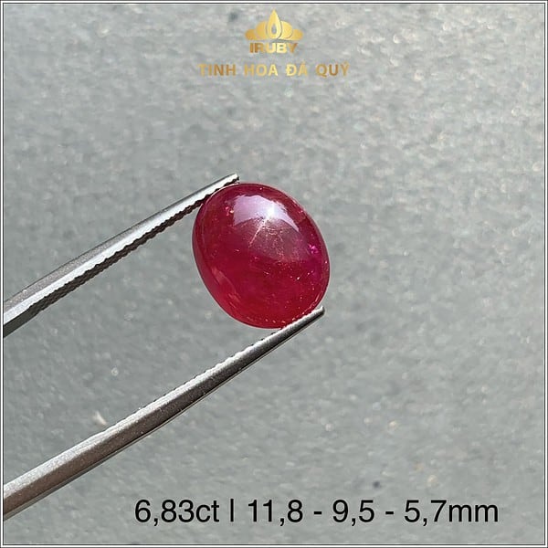 Viên Ruby cabachon Lục Yên 6,83ct - IRRB 235683