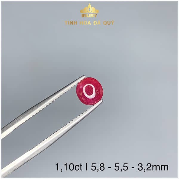 Viên Ruby cabachon Lục Yên tự nhiên 1,10ct - IRRB 235110 hình ảnh