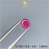 Viên Ruby cabachon màu đỏ hồng 0,70ct hình ảnh