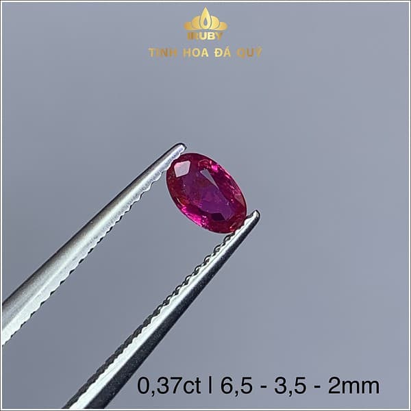 Viên Ruby facet đỏ hồng tự nhiên 0,37ct - IRRB 2350037 hình ảnh 3