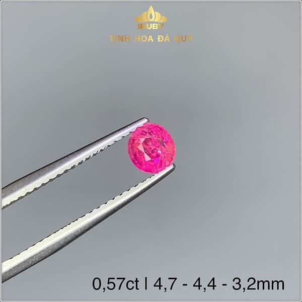 Viên Ruby facet màu đỏ hồng 0,57ct - IRRB 234057 hình ảnh 2