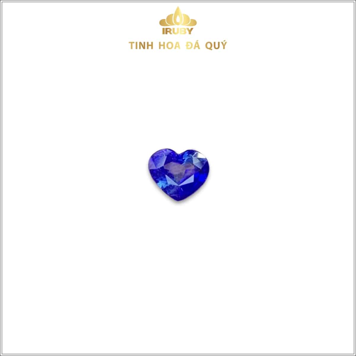 Viên Sapphire xanh lam trái tim Hoàng Gia 0,66ct - IRSP 234066
