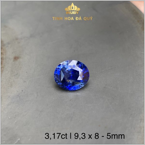 Viên Sapphire màu xanh lam hoàng gia 3,17ct - IRSP 235317 hình ảnh 2