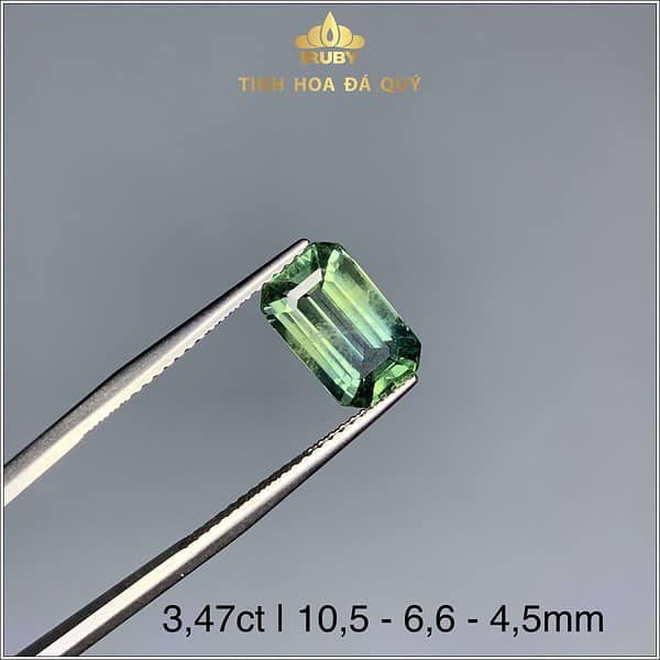 Viên Sapphire màu xanh lục 3,47ct - IRSP 234347 hình ảnh