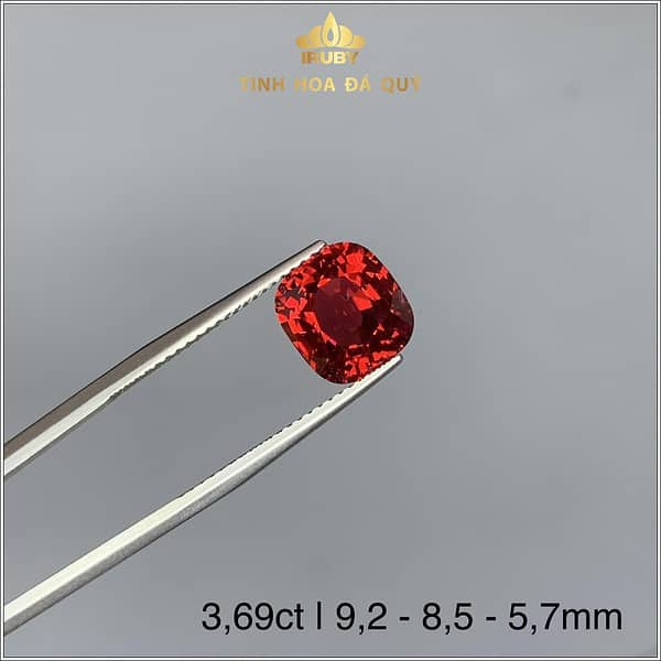 Viên Spinel màu đỏ thuần 3,69ct – IRSI 234369 hình ảnh 2