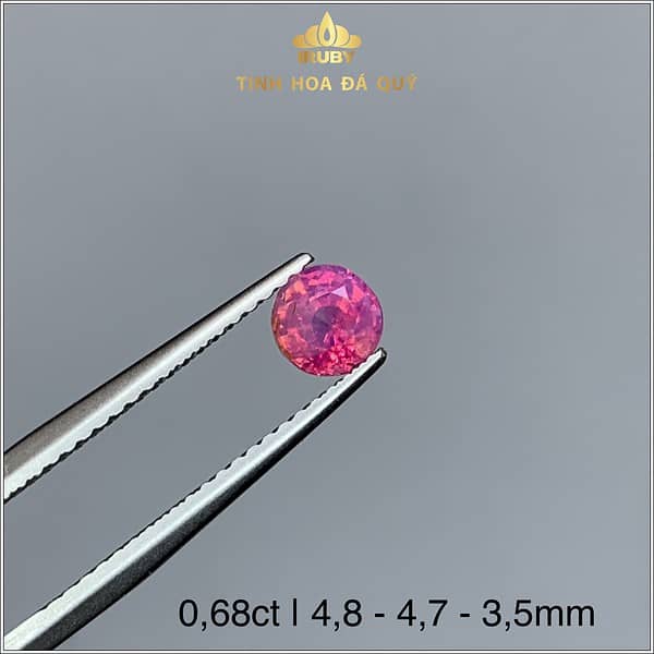 Viên đá Ruby Lục Yên màu cháo đồng 0,68ct - IRRB 235068 hình ảnh