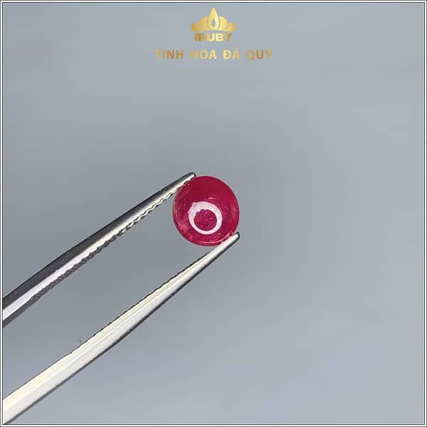 Vien ruby cacbochon 1.31ct chất kinh hình ảnh 1