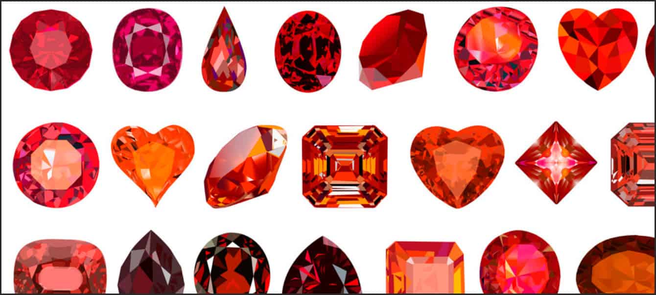 Các loại đá quý có màu đỏ luôn có vẻ đẹp cuốn hút
