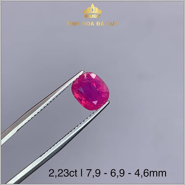 viên Ruby facet màu đỏ hồng 2,23ct - IRRB 234223 hình ảnh