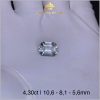 Đá Topaz tự nhiên màu trắng tinh khiết 4,30ct - IRTP 23443 hình ảnh