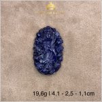 Mặt dây chuyền Phật Bà Quan Âm đá Sapphire xanh lam 19,6 gram – IRPB 235196.