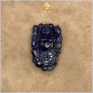 Mặt dây chuyền Phật Di Lặc đá Sapphire xanh 20g - IRRB 2352 hình ảnh 1