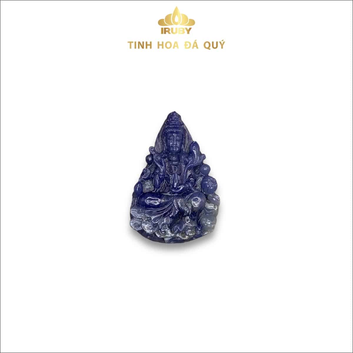 Mặt dây chuyền Phật bà Quan Âm đá Sapphire 14,1g – IRPB 235141