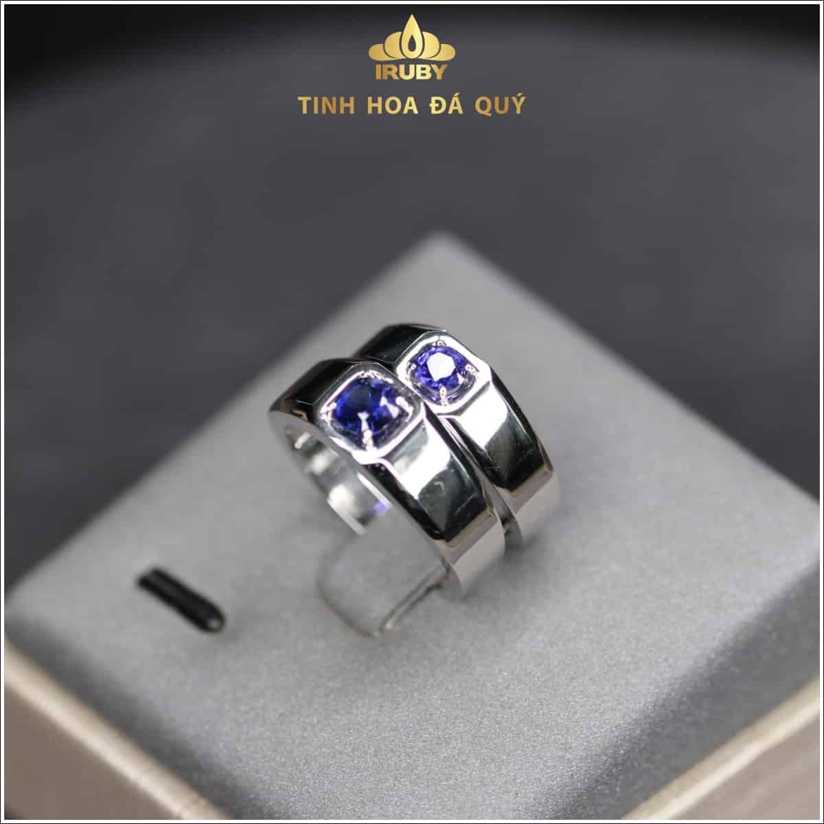 Nhẫn đôi Sapphire xanh lam hoàng gia - IRSP 236222