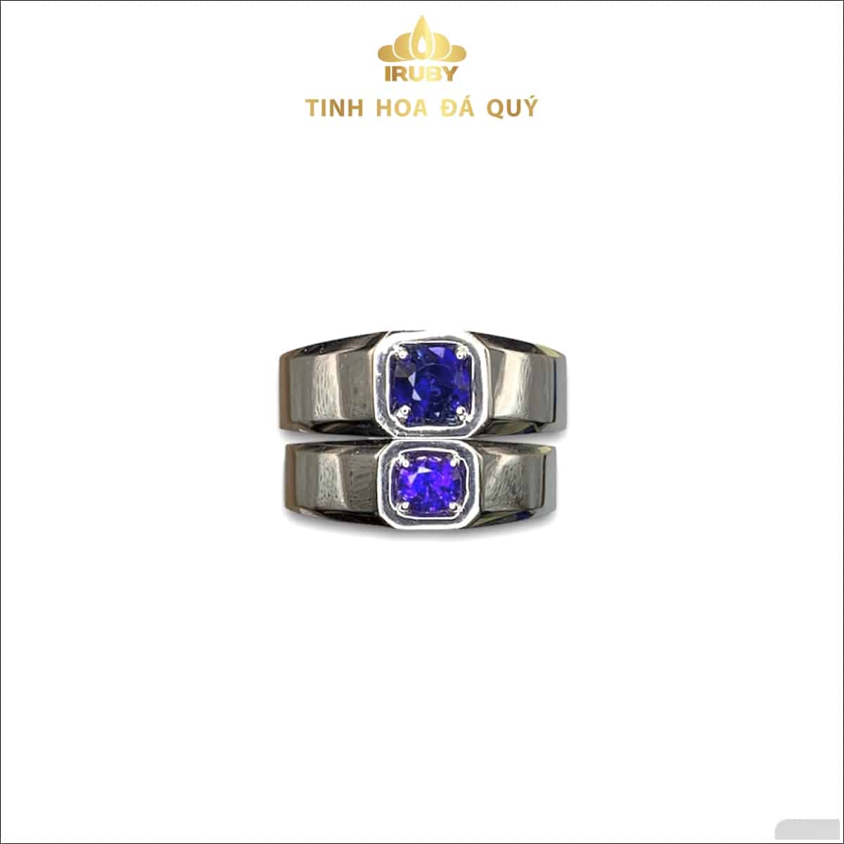 Nhẫn đôi Sapphire xanh lam hoàng gia - IRSP 236222