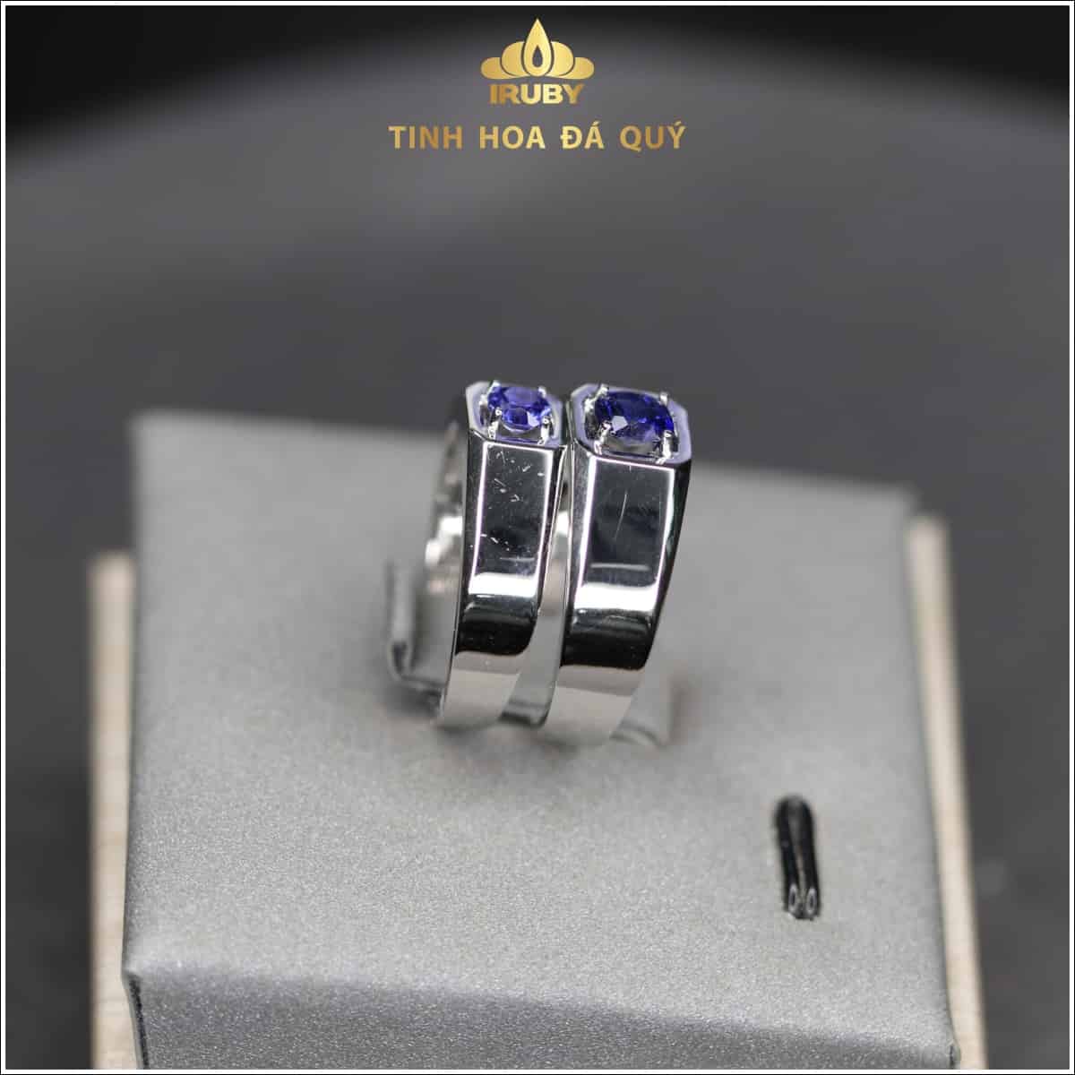 Nhẫn đôi Sapphire xanh lam hoàng gia - IRSP 236222 hình ảnh 5