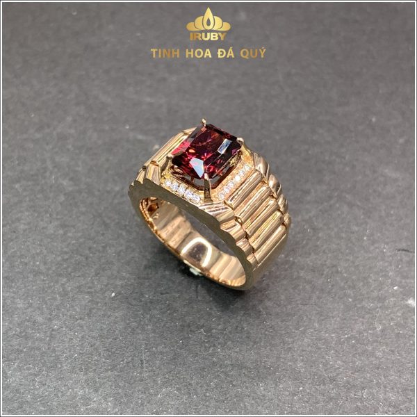 Nhẫn nam Garnet mẫu Rolex đón đầu xu hướng 3,81ct - IRGN 236381 hình ảnh 2