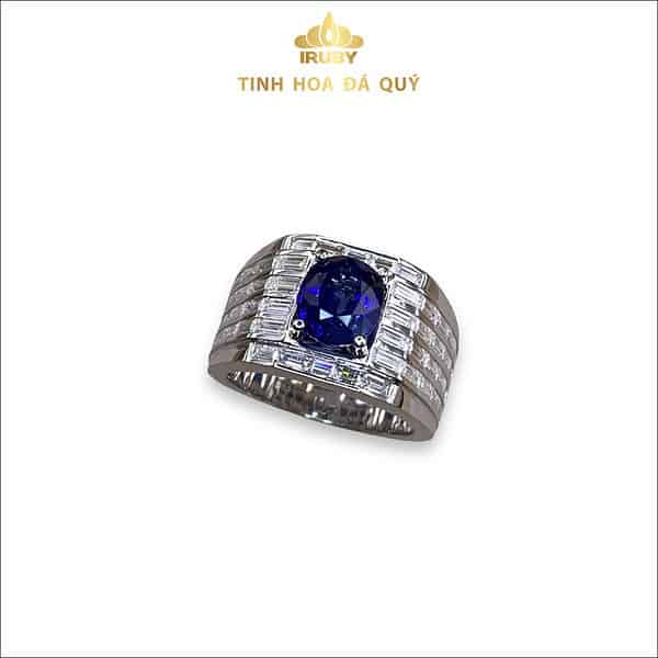 Nhẫn nam Sapphire xanh lam Hoàng Gia 2,9ct - IRSP 23629 hình ảnh 2-1