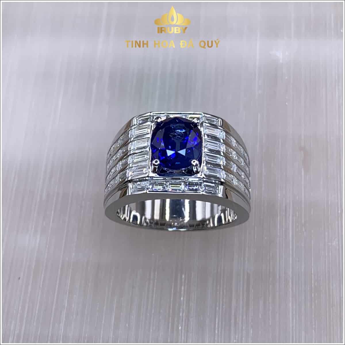 Nhẫn nam Sapphire xanh lam Hoàng Gia 2,9ct  món quà tặng vô cùng ý nghĩa 