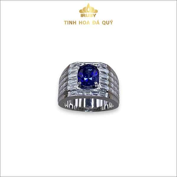 Nhẫn nam Sapphire xanh lam Hoàng Gia 2,9ct, viên đá đại diện cho sự tri thức