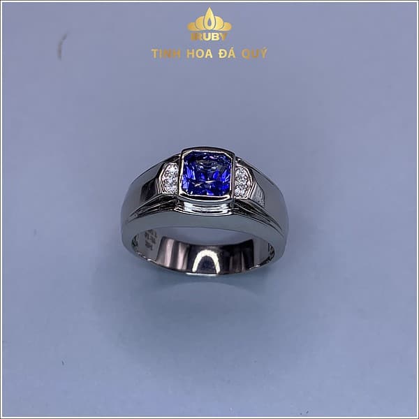 Nhẫn nam văn phòng Sapphire xanh 1,59ct - IRSP 236159 hình ảnh 3