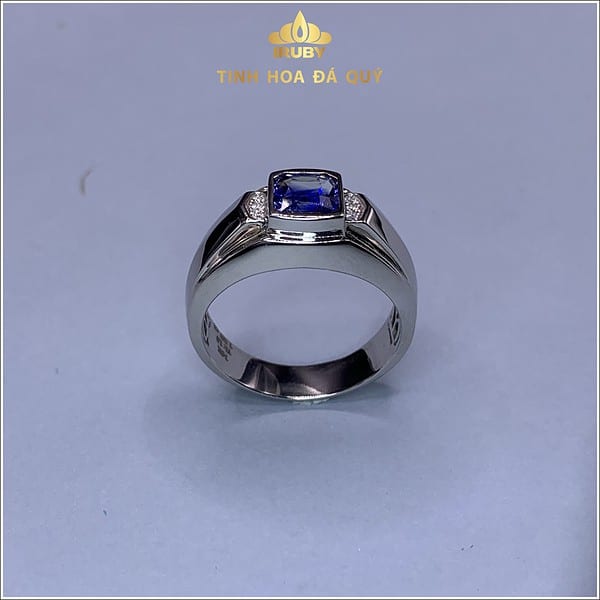 Nhẫn nam văn phòng Sapphire xanh 1,59ct - IRSP 236159 hình ảnh 4