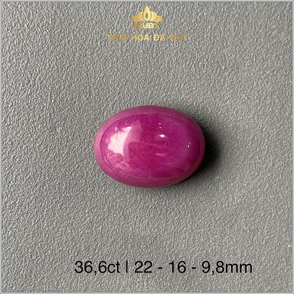 Viên Ruby Cabochon Lục Yên 36,6ct - IRRB 236366 hình ảnh