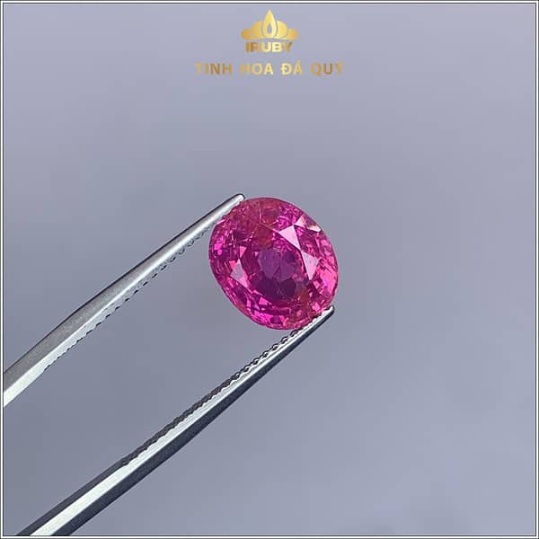 Viên Ruby facet Lục Yên màu đỏ hồng 4,12ct - IRRB 235412 hình ảnh 1